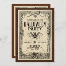 Halloween Party invitations card