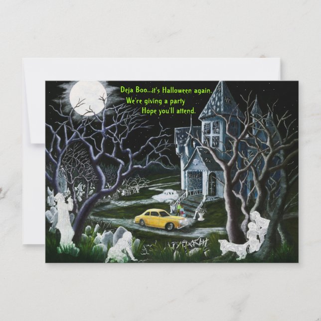 Halloween,party,invitations,ghosts,haunted,house Invitation (Front)