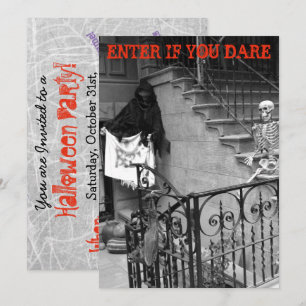 Halloween Party Invitations Haunted Mansion