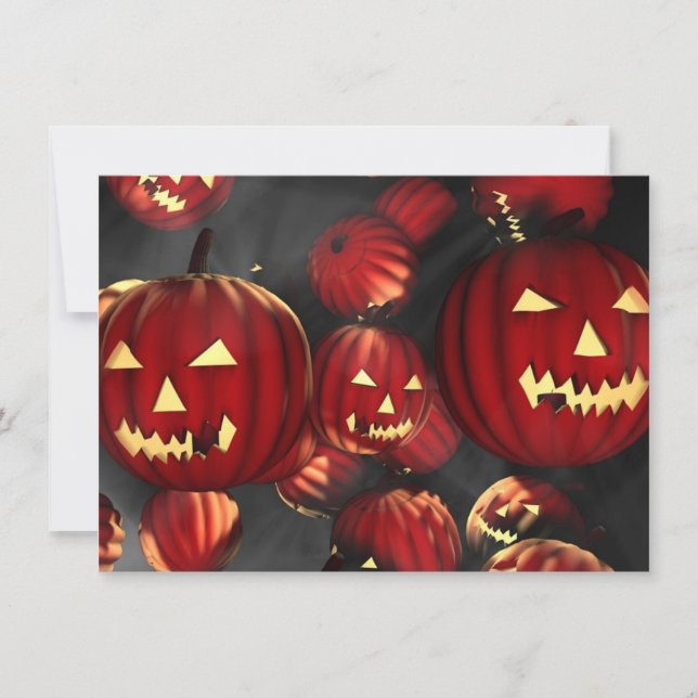 Halloween Party Invitations Jack o lanterns (Front)
