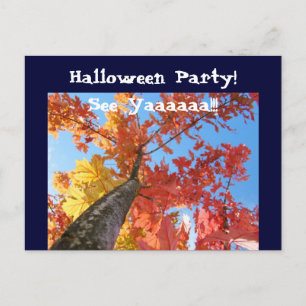 Halloween Party! Invitations Postcards See Yaaaa!!
