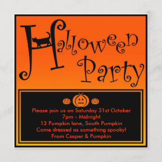 Halloween party invite