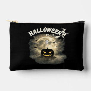Halloween Party Moon Pumpkin Ghost Vintage Hallowe Accessory Pouch