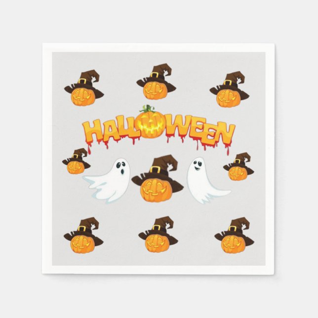 Halloween party napkin (Front)