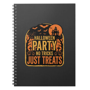 Halloween Party No Tricks Just Treats Design_1 Notebook