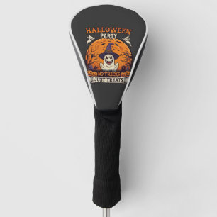 Halloween Party No Tricks Just Treats Ghost Moon P Golf Head Cover