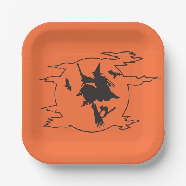 Halloween Party Paper Plate (Front)
