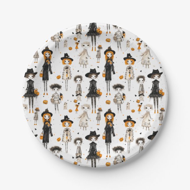 Halloween Party Paper Plate (Front)