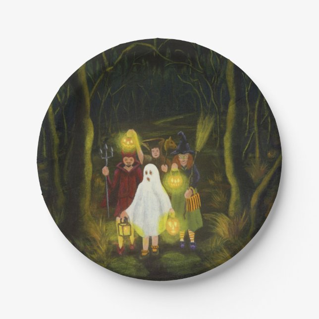Halloween party paper plates (Front)