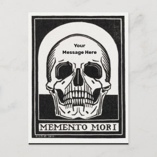 Halloween Party Personalized Skeleton Birthday Postcard