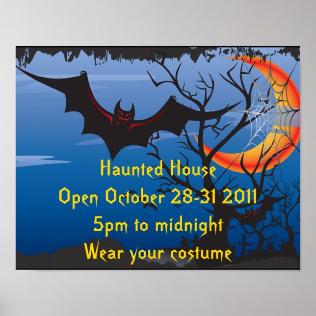Halloween Party Poster (Front)