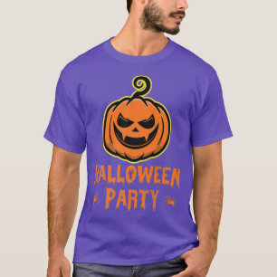 Halloween Party Pumpkin Evil Funny Trick Or Treat  T-Shirt