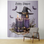Halloween Party Purple Candles Bats Spooky Scary Tapestry<br><div class="desc">Halloween Party Purple Candles Bats Spooky Scary Tapestry. Unique,  beautiful,  stylish design. Easy to be personalized. Font style,  size and colours can be changed. Matching items are available.</div>