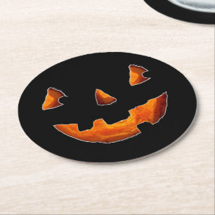 Halloween Party Round Paper Coaster