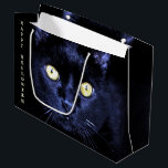 Halloween Party Scary Black Cat Horror Night Large Gift Bag<br><div class="desc">Halloween Party Scary Black Cat Horror Night Large Gift Bag. Unique,  beautiful,  stylish design. Easy to be personalized. Font style,  size and colours can be changed. Matching items are available.</div>