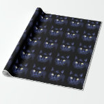 Halloween Party Scary Black Cat Horror Night Wrapping Paper<br><div class="desc">Halloween Party Scary Black Cat Horror Night Wrapping Paper. Unique,  beautiful,  stylish design. Easy to be personalized. Font style,  size and colours can be changed. Matching items are available.</div>