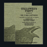 Halloween Party Scary Craw Yellow Green Spooky Invitation<br><div class="desc">Halloween Party Scary Craw Yellow Green Spooky Invitation. Unique,  beautiful,  stylish design. Easy to be personalized. Font style,  size and colours can be changed. Matching items are available.</div>