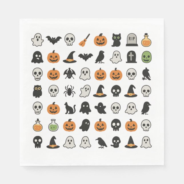 Halloween Party Servetten Napkin (Front)