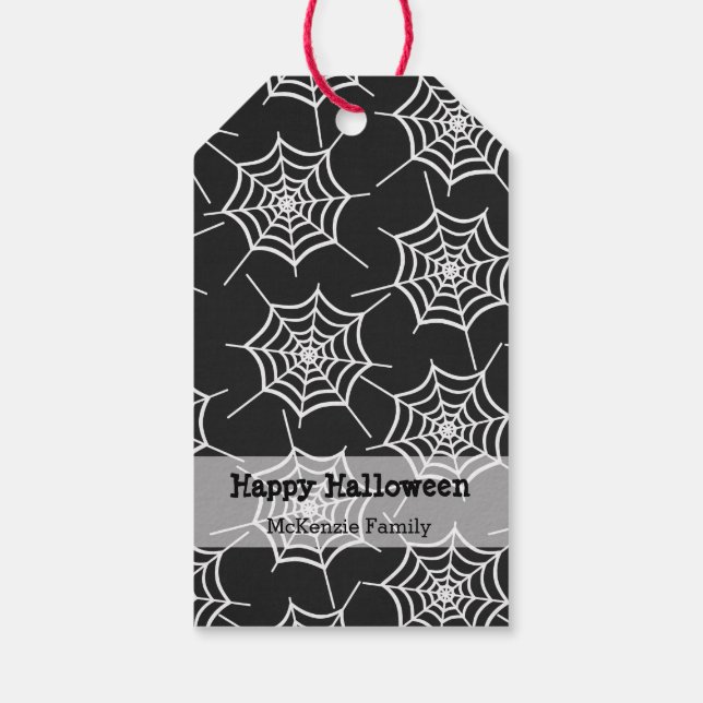 Halloween party sets gift tags (Back)