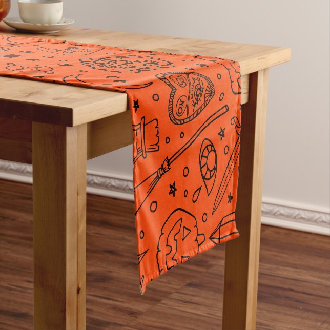 Halloween Party Short Table Runner (In Situ)