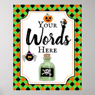 halloween party sign create your own