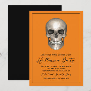 Halloween Party Skeleton Invitation