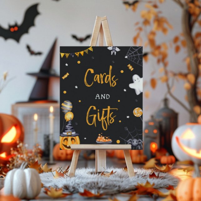 Halloween Party Spooky Birthday Card And Gift Sign (Creator Uploaded)