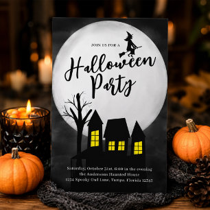 Halloween Party Spooky Haunted House Invitation