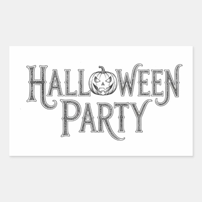 Halloween Party  Sticker (Front)