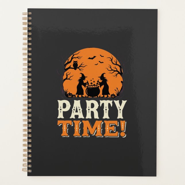 Halloween Party Time Witch Cauldron Design_1 Planner (Front)