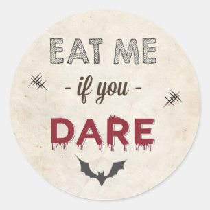 Halloween Party Trick or Treat Bag Gift Favour Ide Classic Round Sticker