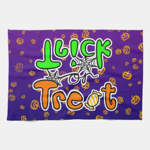 Halloween Party Trick or Treat Kitchen Towel