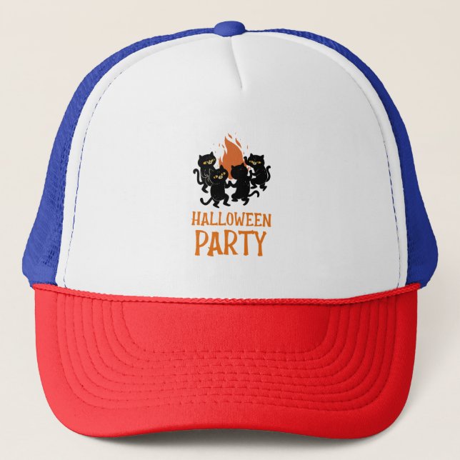 Halloween Party               Trucker Hat (Front)