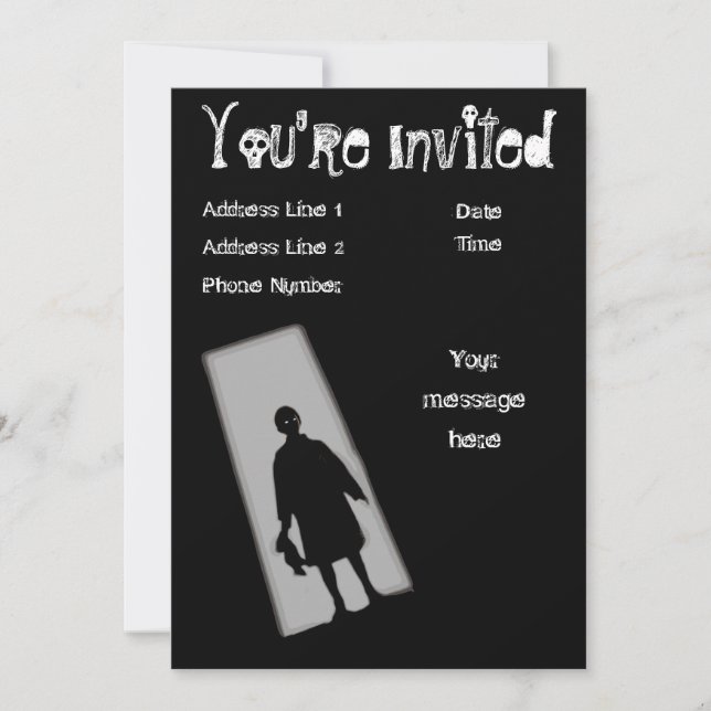 Halloween Party Twilight Zone Invitation (Front)