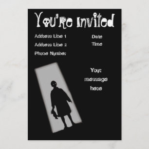 Halloween Party Twilight Zone Invitation