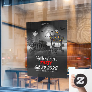 Halloween Party Window Cling