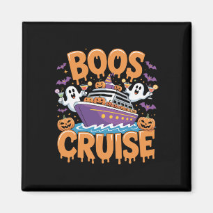 Halloween Party Wine Beer Drinking Boos Cruise Magnet