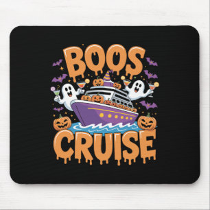 Halloween Party Wine Beer Drinking Boos Cruise Mouse Pad