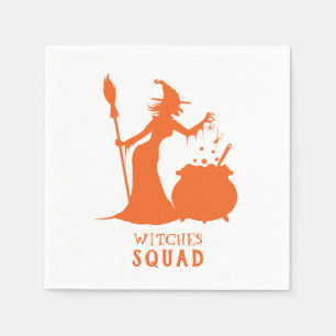 Halloween Party Witches Squad Spider Frog Potion Napkin