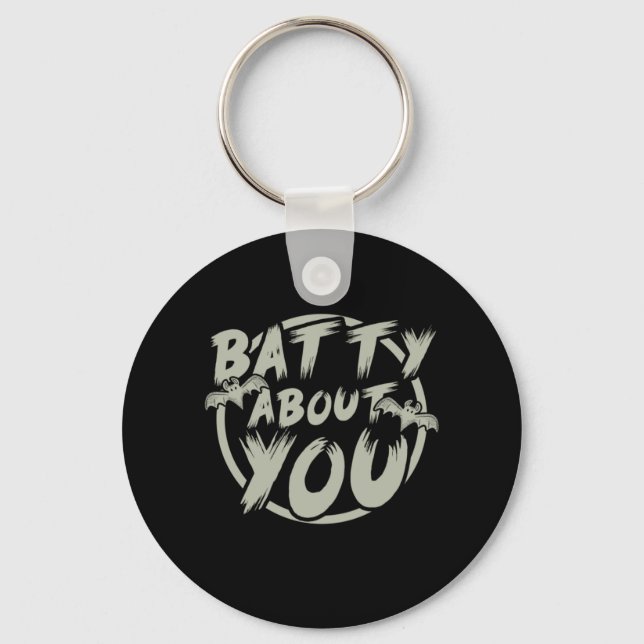 Halloween Party With You Keychain (Front)