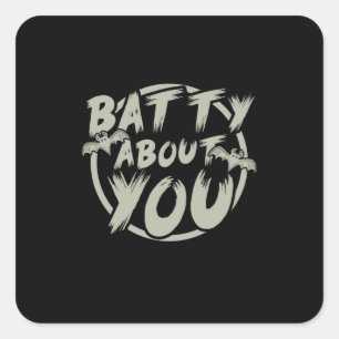 Halloween Party With You Square Sticker