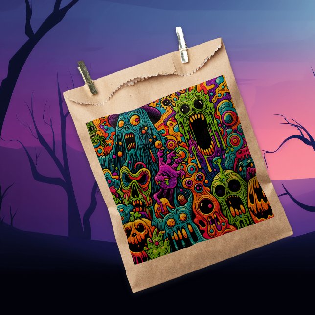 Halloween Party | Zombie and Monsters Favour Bag (Creator Uploaded)
