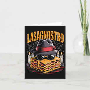 Halloween Pasta Meme Mafia Parody Funny Lasagna Ar Card