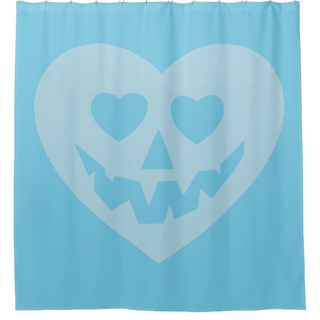 halloween pastel goth valentine creepy heart blue (Front)