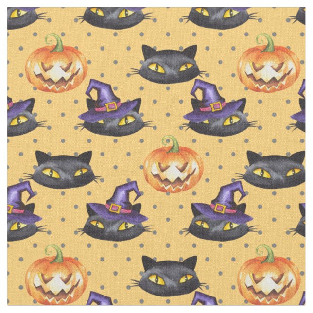 Halloween pattern 1 fabric (Close Up)