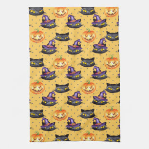 Halloween pattern 1 kitchen towel