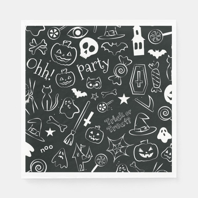 Halloween Pattern 1 Napkin (Front)