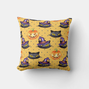 Halloween pattern 1 throw pillow