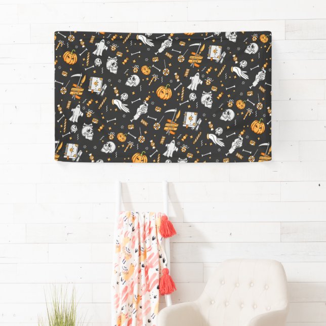 Halloween Pattern 2 Banner (Insitu)