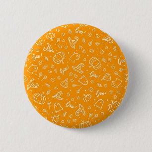 Halloween pattern 2 inch round button